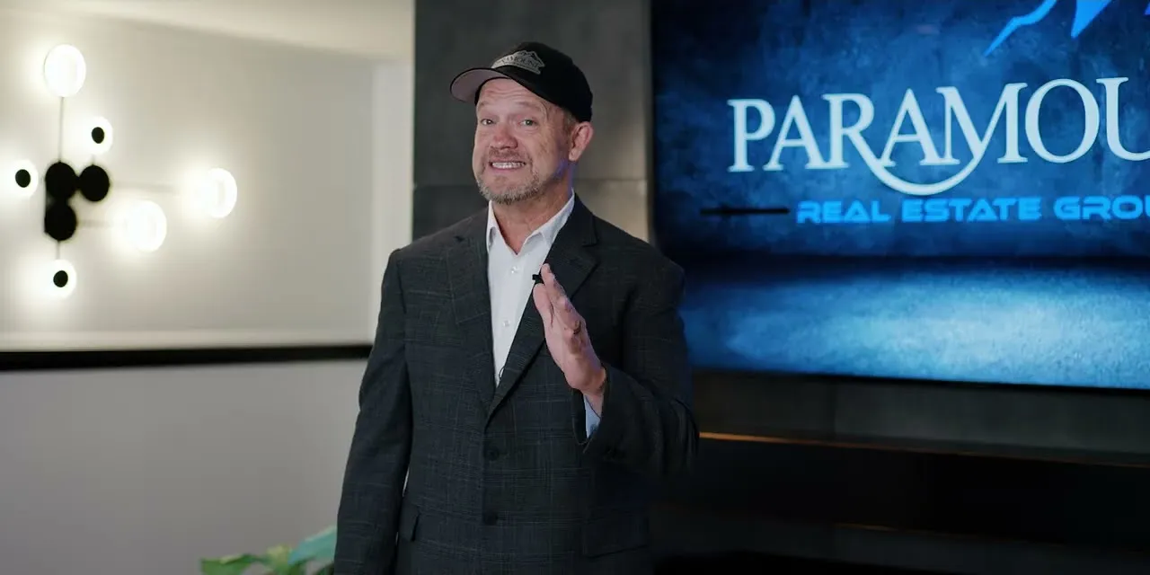 James Bergstrom on camera in the Paramount Real Estate Group studio, explaining how to choose a town in Western Washington